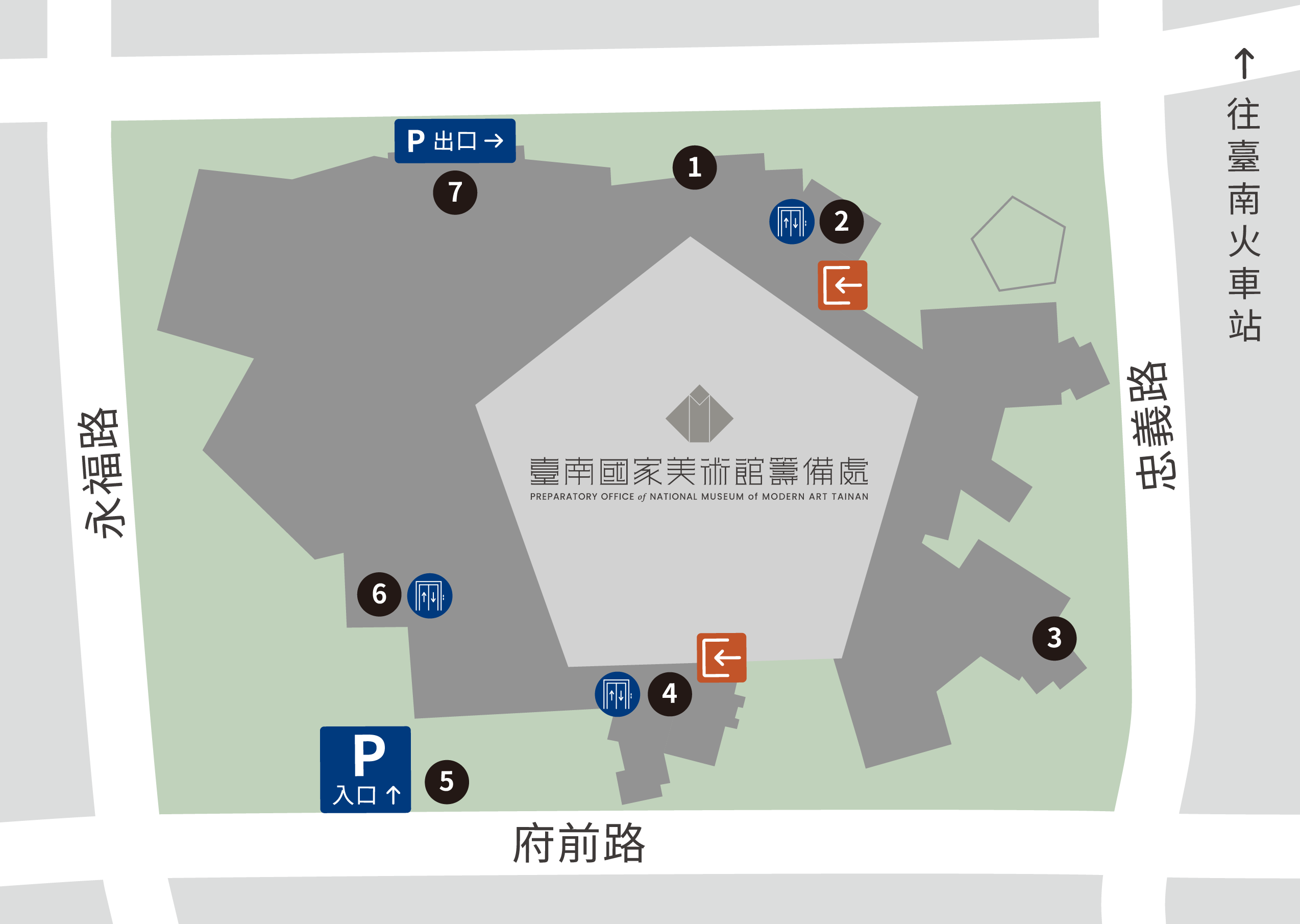 臺南美術館地圖