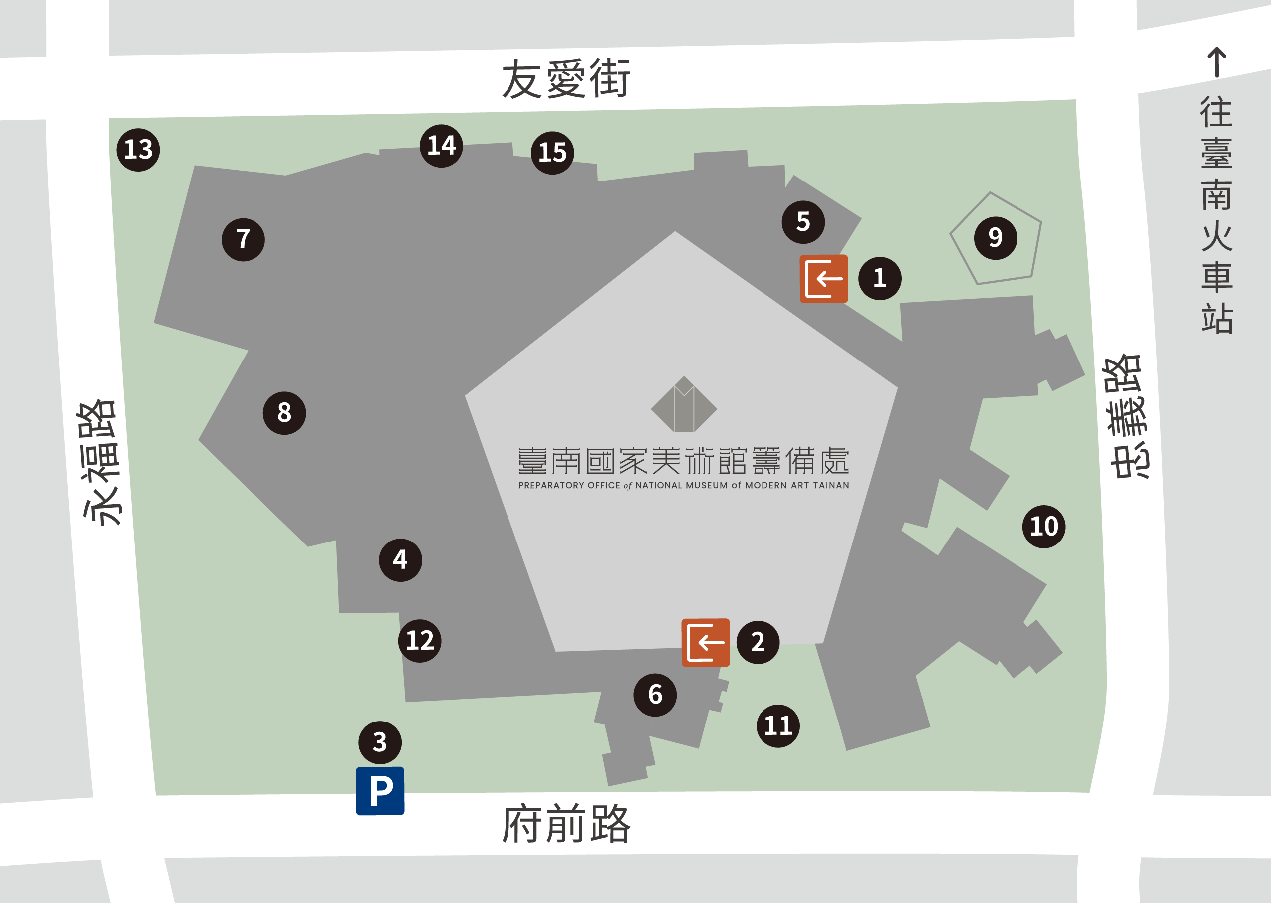 臺南美術館地圖