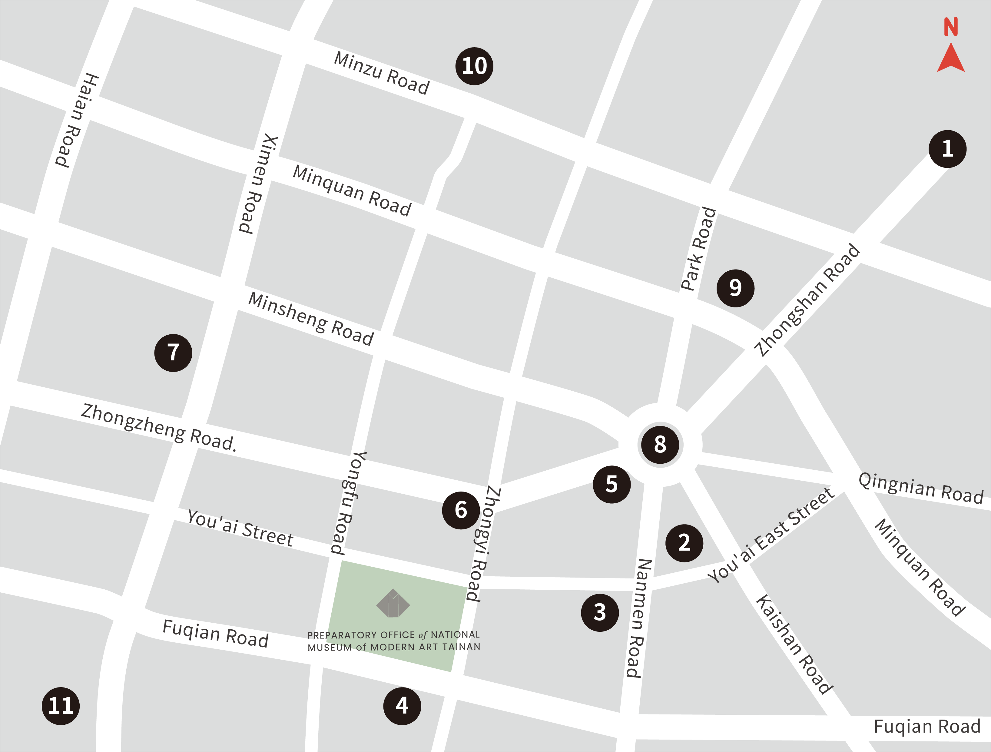 Nearby Attractions map