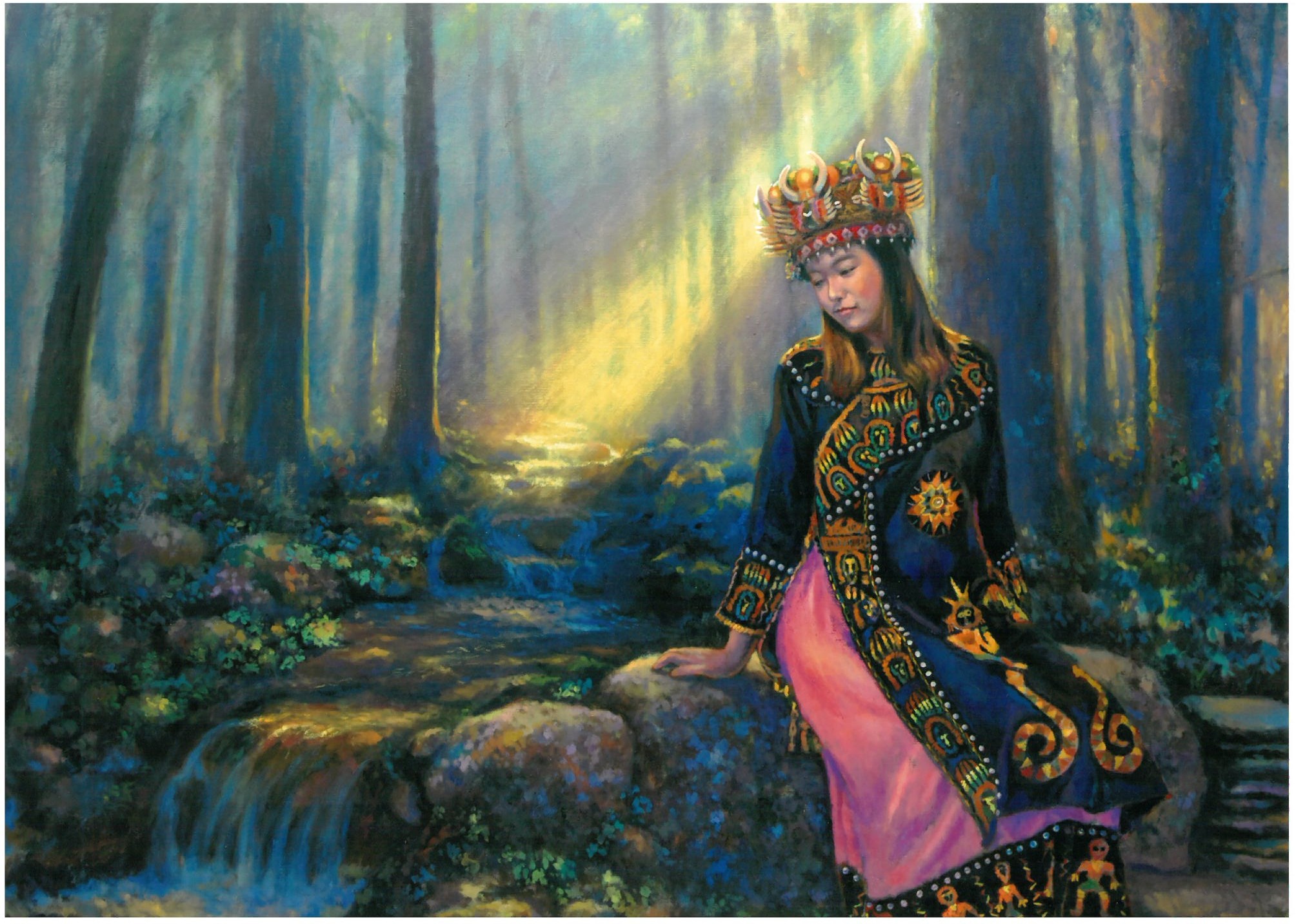 20200516-20200621 首獎 盧來全 淨沐－第7屆MAKAPAH美術獎暨第13屆全國原住民兒童繪畫創作比賽得獎作品展