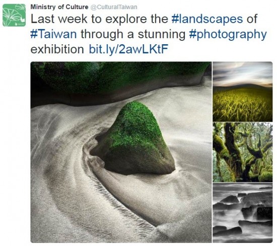 Follow us on Twitter @CulturalTaiwan