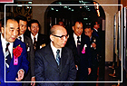 The president Mr. Yen Jia-gan graced the memorial hall partaking the centennial postage exhibition of the Chinese stamp issuance at the memorial hall’s third exhibition room, Study Hall, and North-South Art Galleries.