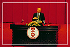 The former Russian president Gorbachev’s topical lecture in his visit to Taiwan was held at the memorial hall’s auditorium.