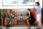 Director-general Chang received Swaziland Minister of Foreign and Trade Ministry H. E. Abednego Ntshangase