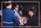 Dr. Sun Yat-sen’s elder grandson gives the wreath presentation in Dr. Sun Yat-sen 78 years demise anniversary.