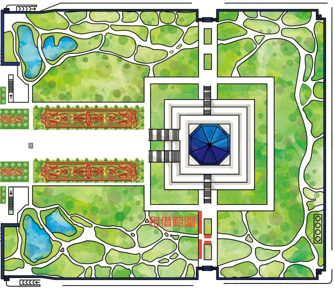Park area plan with rental space