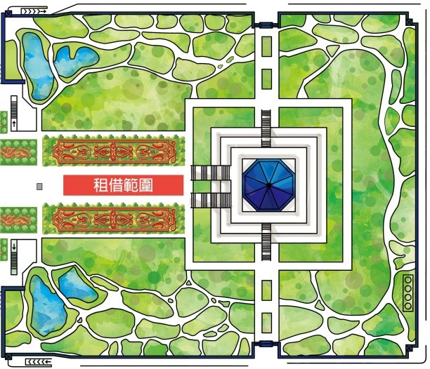 Park area plan with rental space