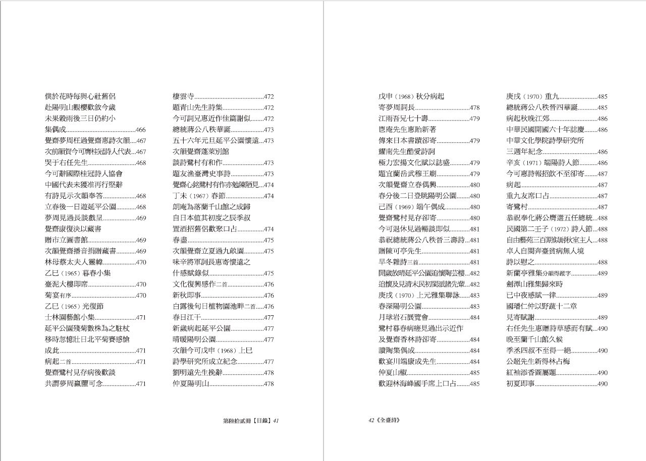 全臺詩 第62冊-目錄16