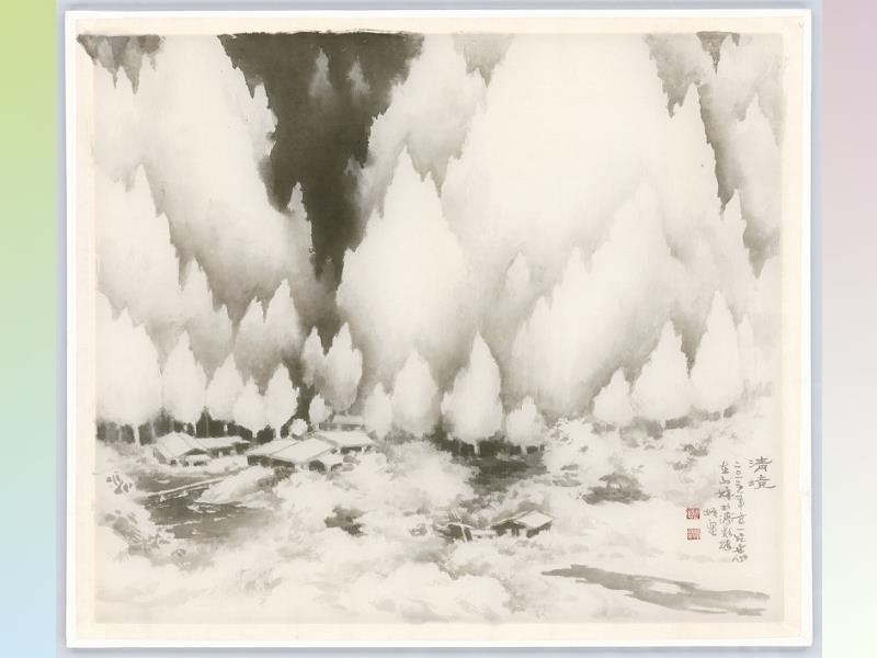 “2022 Affection for the Earth-Lo Cheng-hsien Ink Painting Exhibition”_ Clear Land (III)_82x78cm_2015    
