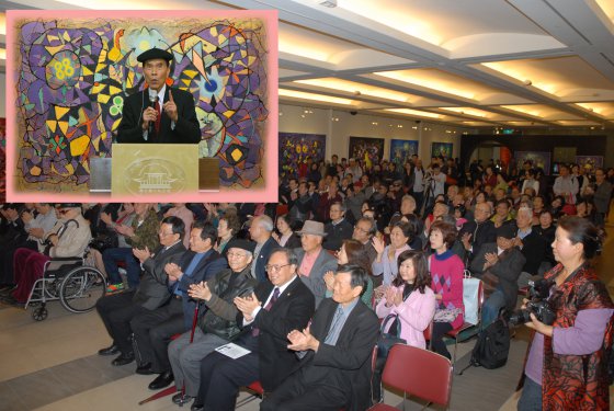 At the opening ceremony of “The Surreal World of Kuo Tong-Jong” held on April 11, Master Kuo, the 89-year-old senior in the art community, said, “I am painting the 100th paint, and will start painting the 101st paint tomorrow.” The attendants replied with thunderous applause!