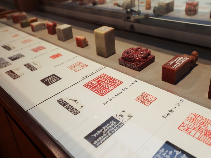 「2022兩岸漢字文化藝術節」兩岸名家書法篆刻展區 。