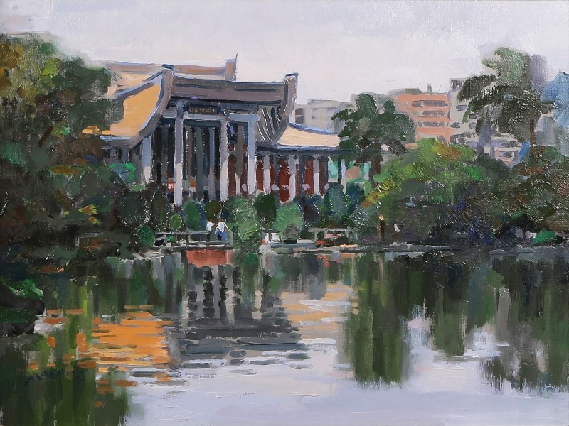Lai Wu-hsiung, “Early Summer,” 79×91_cm_Oil Painting 