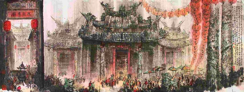 “Dajia Zhen-lan Temple” by Jiang Ming-xian