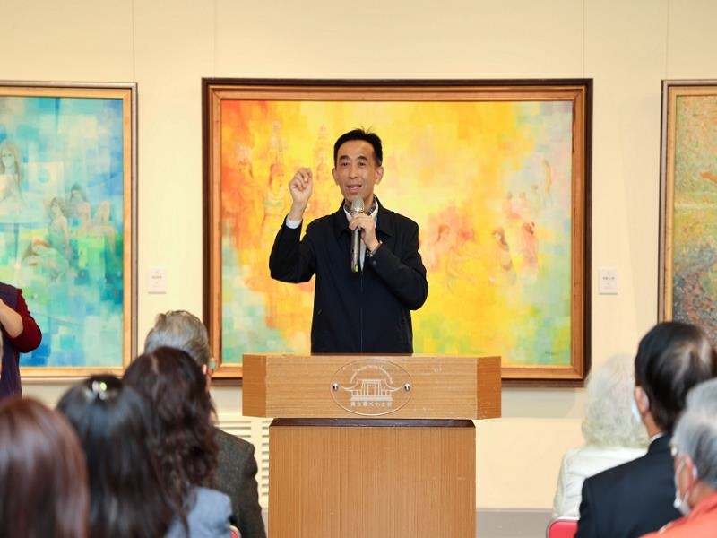 Director-general Wang gave a speech