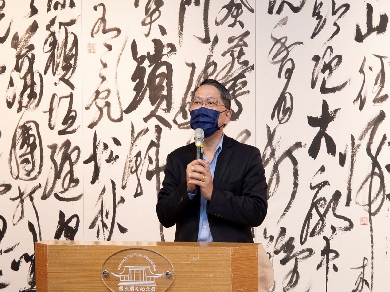 Director Liang Chin-chih of Department of Arts Development, MOC, attended the opening ceremony of “Heritage and Innovation—Shih Chun-mao 80 Calligraphy Exhibition” and gave a speech.