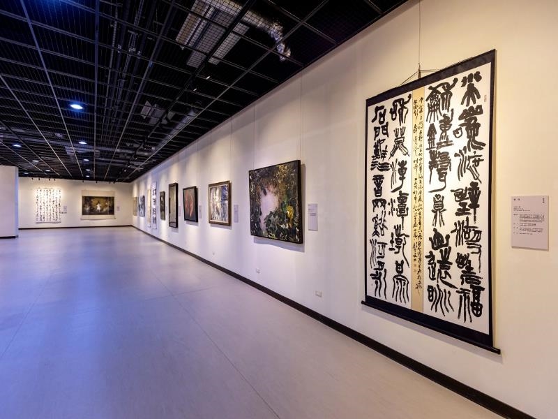  A corner of “2021 Chungshan Youth Art Award Traveling Exhibition.”