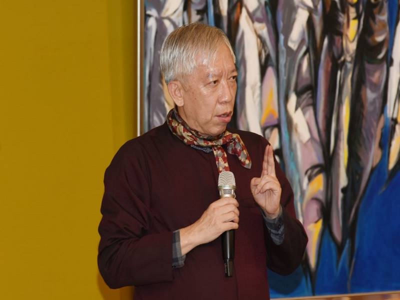  Director-general of National Taiwan Museum of Fine Arts, Liang Yung-fei, gave a speech.