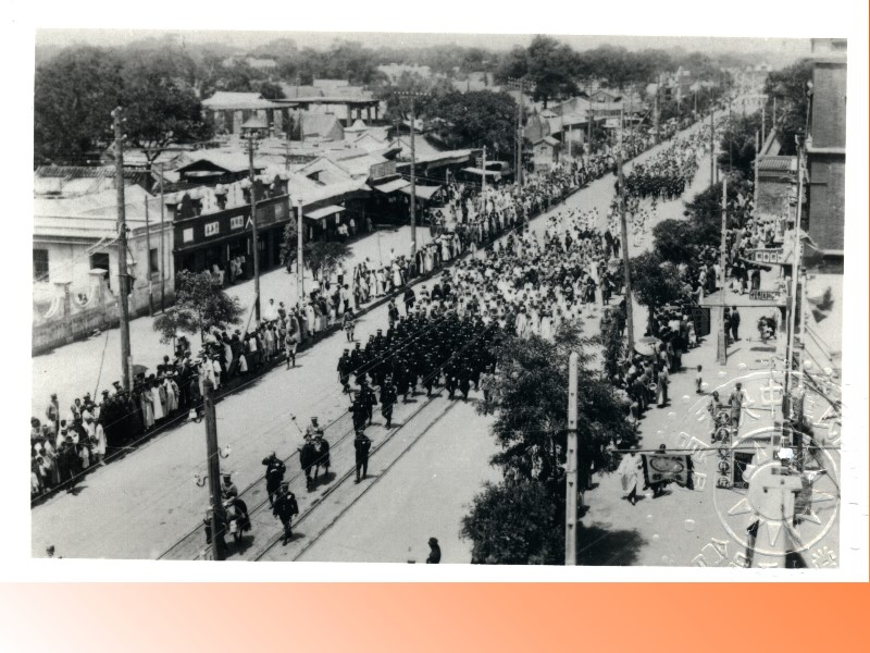 This took place on June 1, 1929. He was buried at his mausoleum at Mt. Zijin, Nanjing. There were up to 500,000 people seeing him off along the way.