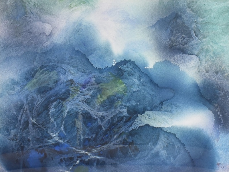 Guo Ming-fu, “Mountain Spirit,” 82.5×108_cm Watercolor