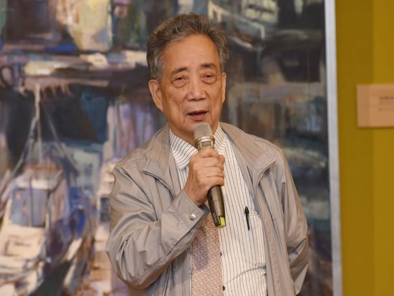 Chairman of Tainan Art Museum, Huang Kuang-nan, gave a speech.