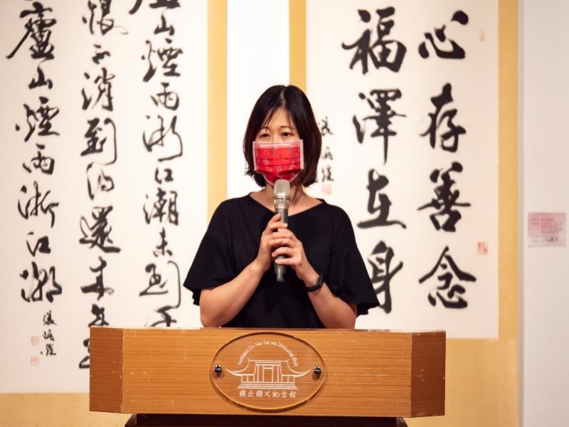 “Inspire People’s Hearts with Great Love from Art”-Senior Specialist of Department of Arts Development, Ministry of Culture, Liu Mei-zhi, gave a speech.