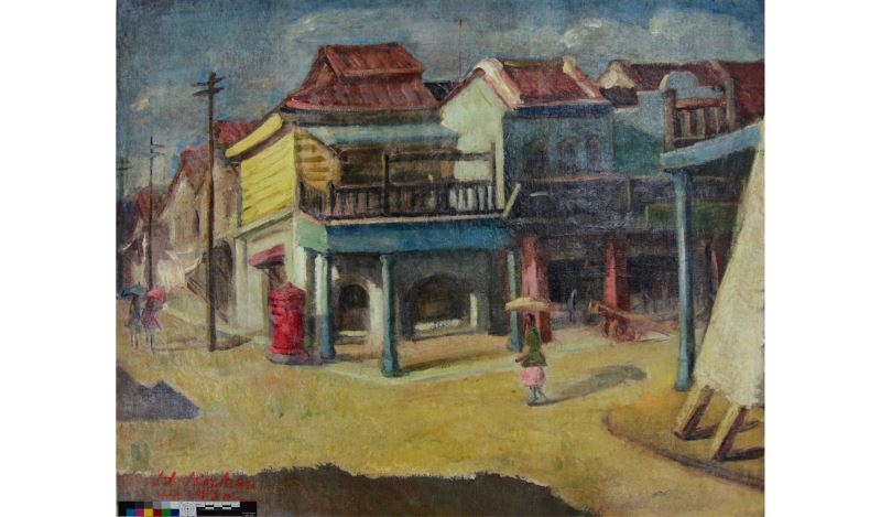 郭柏川早期作品〈街景〉1930 油畫 72.5 X 91公分