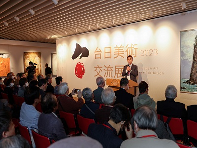 Chairman Lin Fu-chuan of The Association of Taiwan Artist Today gave a speech (open a new window)