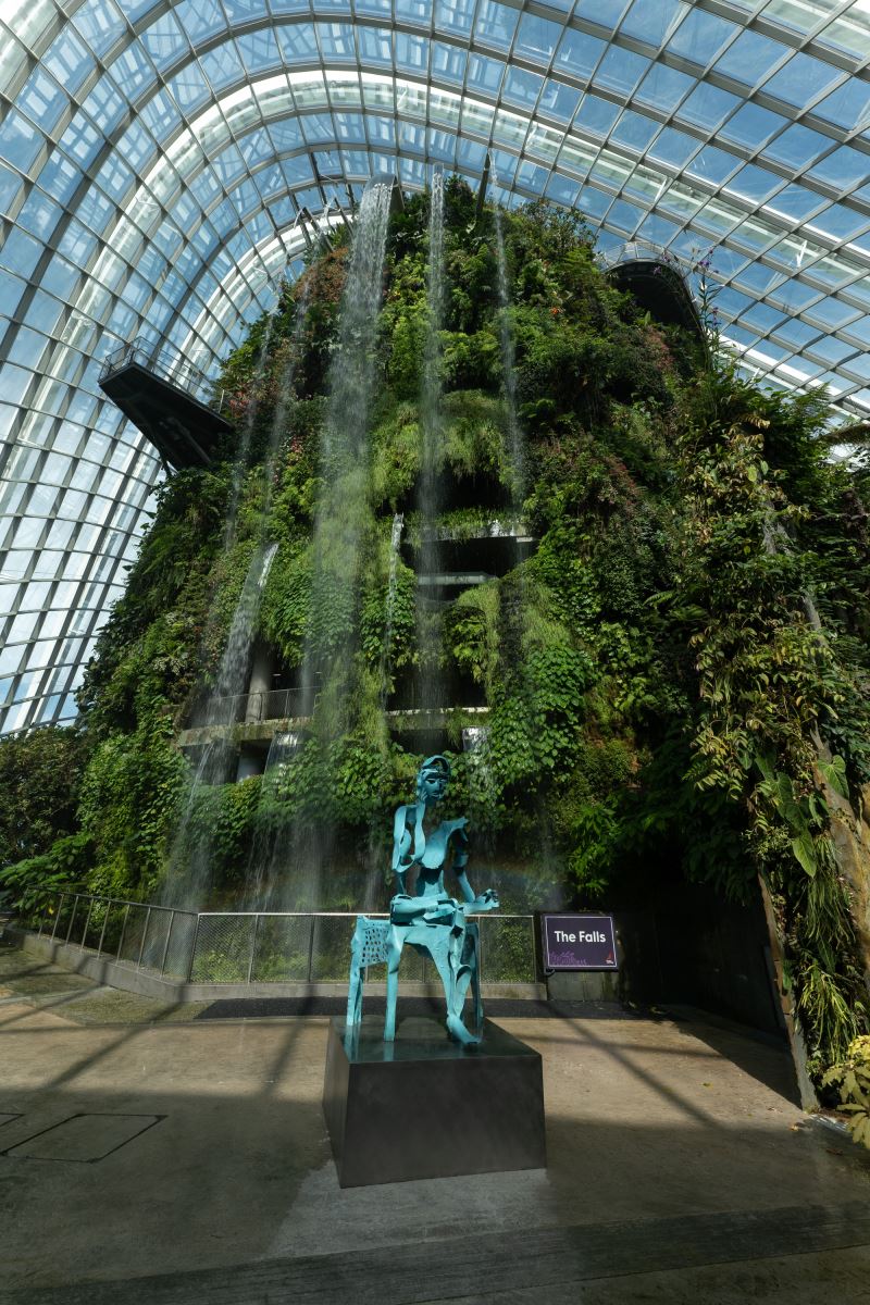 'Thinker' displayed at Gardens by the Bay, Singapore