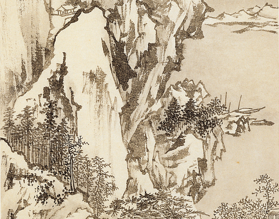 溥心畬《雪景山水》