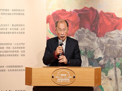 Huang Tsai-lang, the exhibition artist, gave a speech (open a new window)。