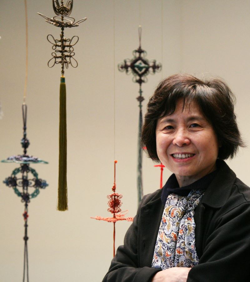 繩結藝術家陳夏生致力於推廣研究中國結。