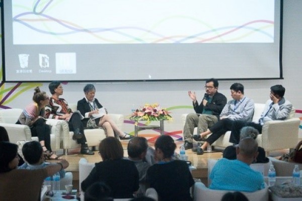 The panelists of this session (from left to right: Ilaria Benini, Nikko Zapata, Margaret Shiu, Nobuo Takamori, Tay Tong, and Phloeun Prim)