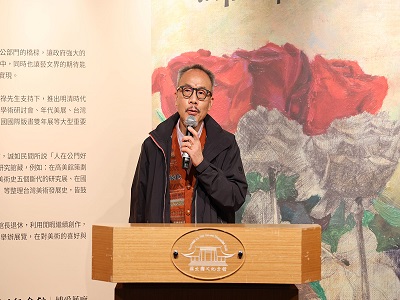 Liu Yung-jen, the exhibition curator, gave a speech (open a new window)。
