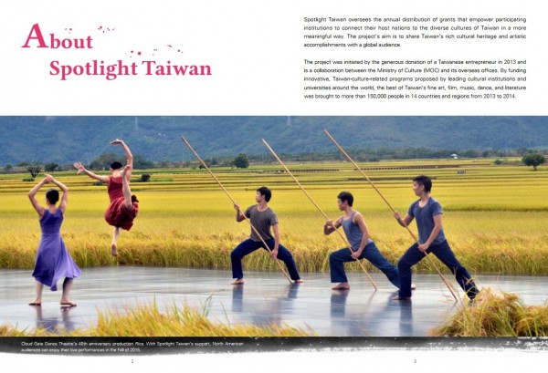 Open Call for “SPOTLIGHT TAIWAN” Project’s Applications until Oct. 26, 2020