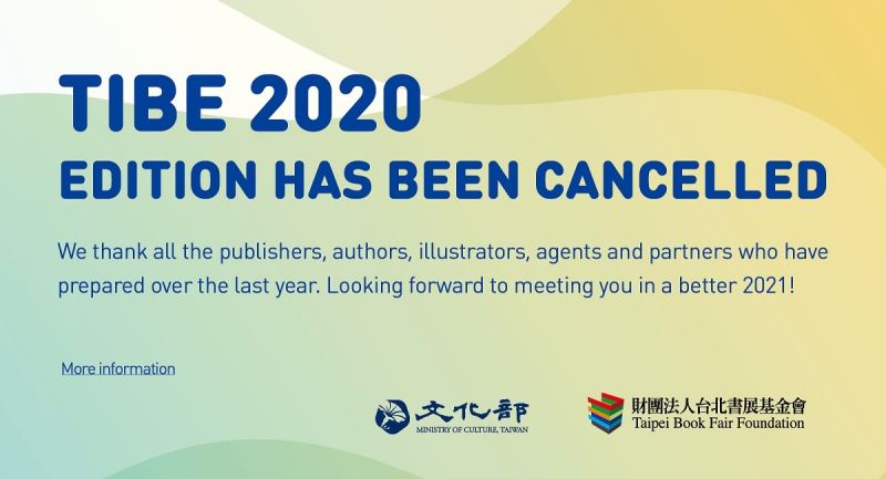 2020 Taipei book fair has been called off