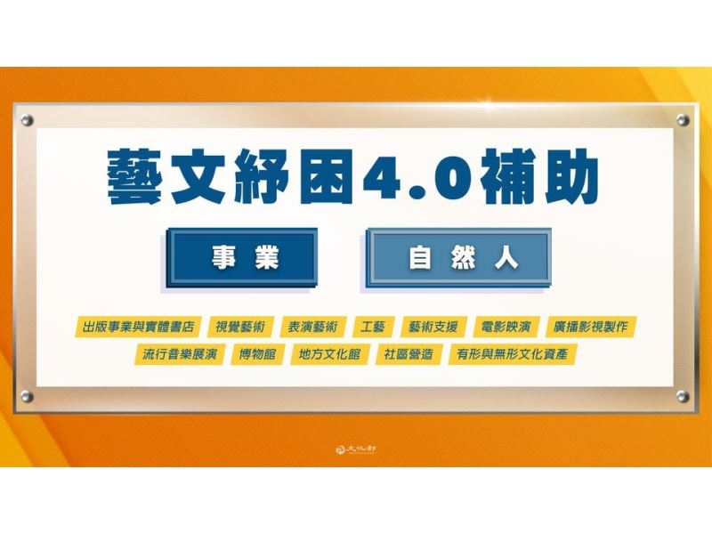 Ministerio de Cultura promete que los Fondos de ayuda 3.0 (紓困3.0) incluirán a trabajadores de distintos ámbitos culturales