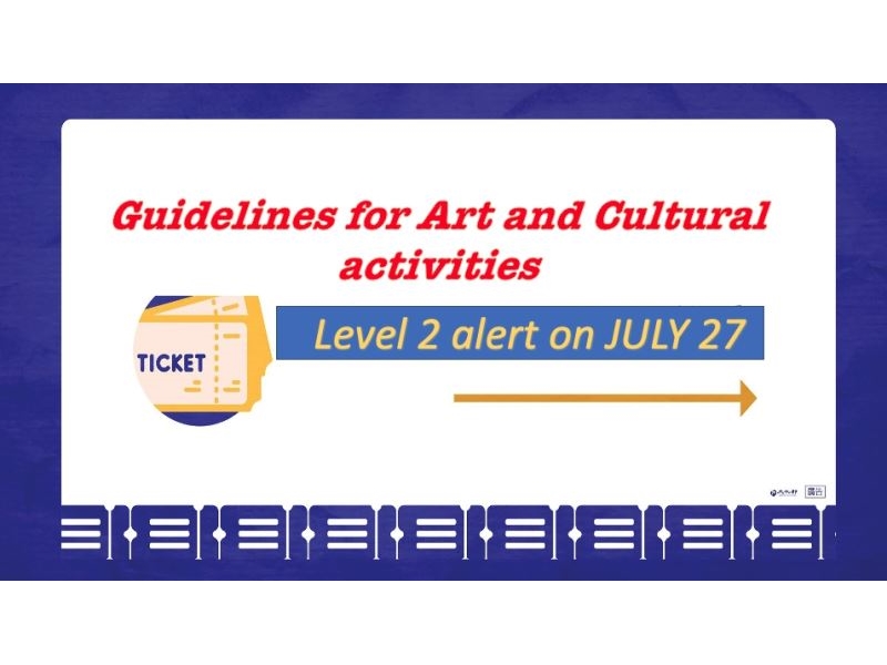 Lignes directrices des activités artistiques et culturelles sous le niveau II de prévention épidémique