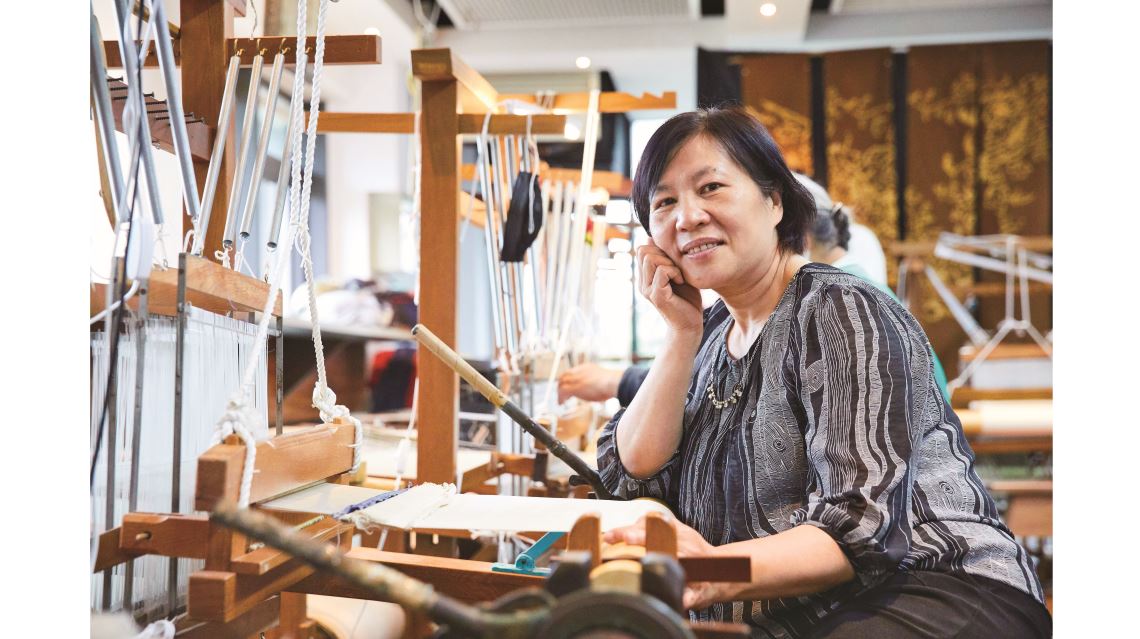 黃蘭葉體現編織人生 千年寸金緙絲風華