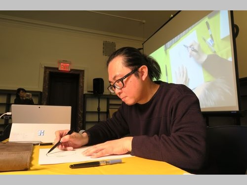 台湾の漫画家、ニューヨークで制作実演　台湾文化を紹介