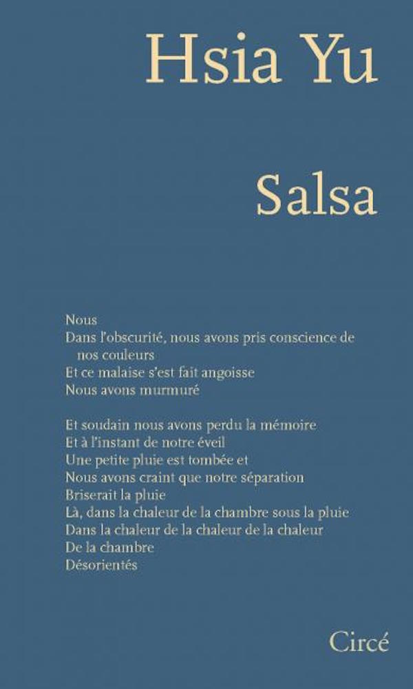 Parution du livre « Salsa » de Hsia Yu