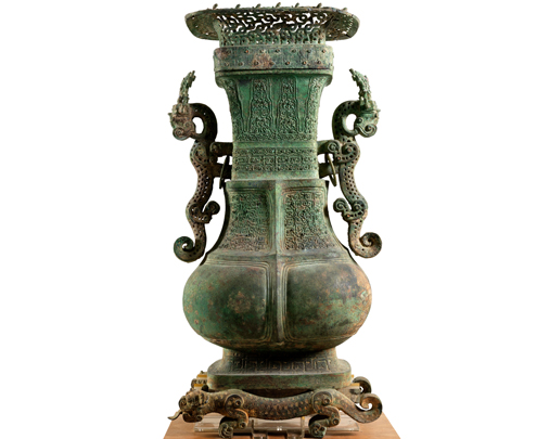 Fang-hu, squarih ritual wine vessel 