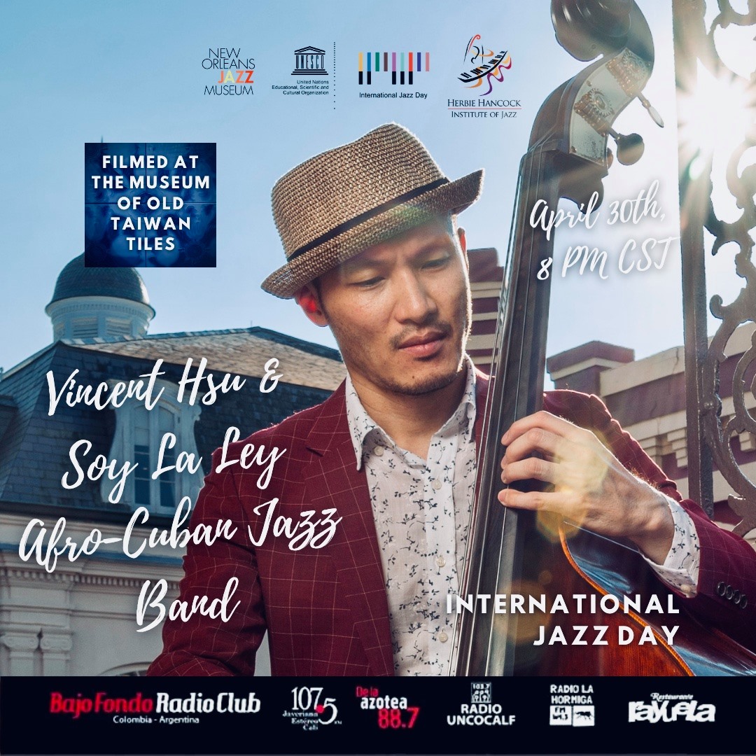 Taiwanese musician Vincent Hsu performs at New Orleans Jazz Museum's International Jazz Day program