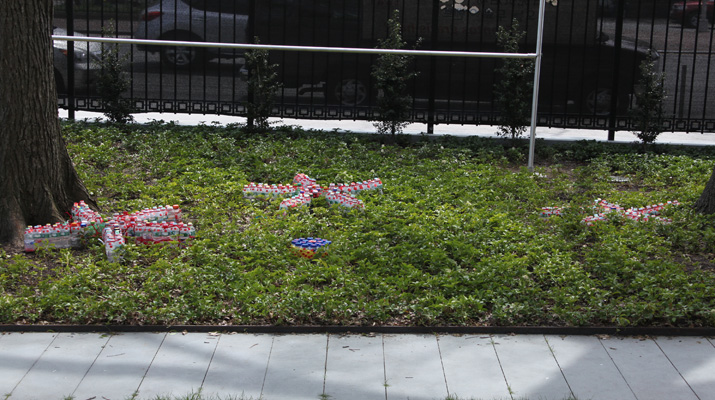 臺灣雕塑藝術家楊春森參加紐約法拉盛市政廳舉辦「地球日」計畫