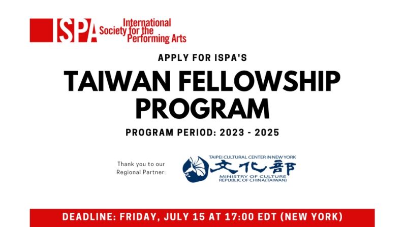 2023-2025 ISPA’s Taiwan Fellowship Program - Call for Applications