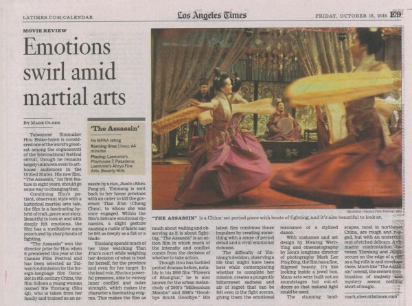 LA Times | Emotions swirl amid martial arts